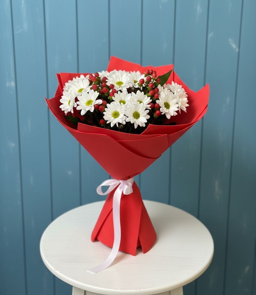 Букет цветов из: Хризантемы в Комсомольский Республики Дагестан