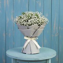 Букет цветов из:  Гипсофила в Комсомольский Республики Дагестан