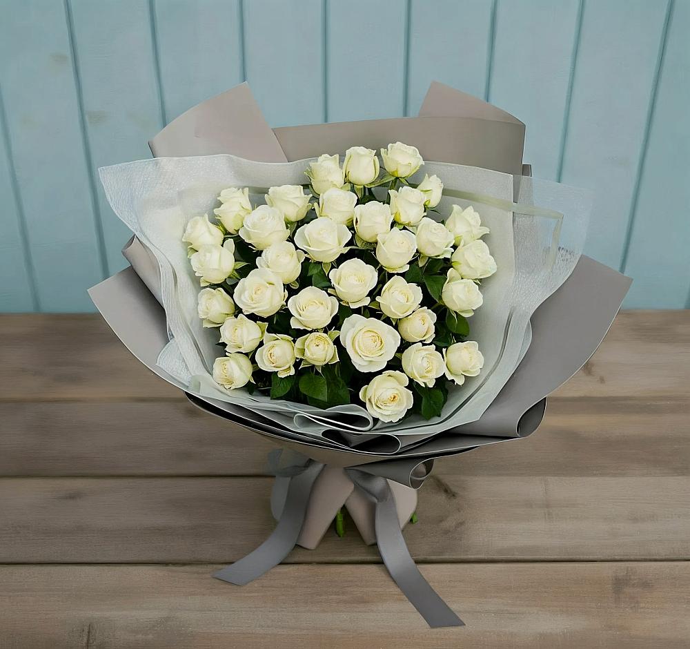 Букет Белоснежная нежность в Комсомольский Республики Дагестан