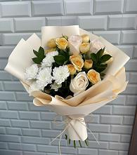 Букет цветов из:  Розы и Хризантемы в Комсомольский Республики Дагестан