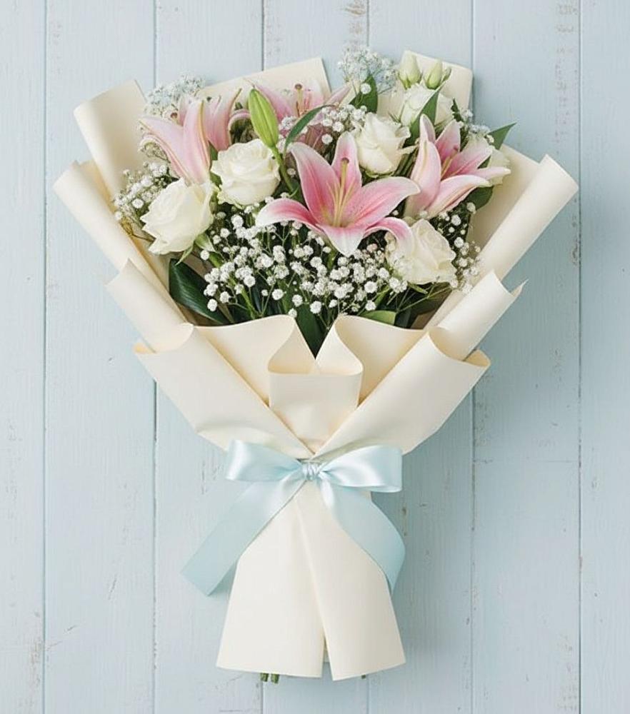 Букет цветов из: Лилии в Комсомольский Республики Дагестан