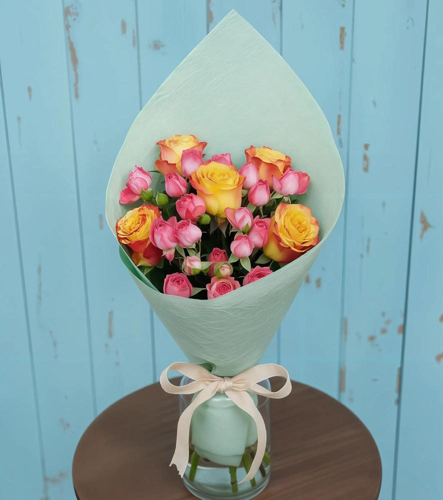 Букет цветов из: Розы в Комсомольский Республики Дагестан