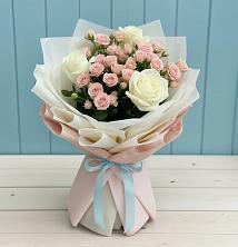 Букет цветов из:  Розы в Комсомольский Республики Дагестан