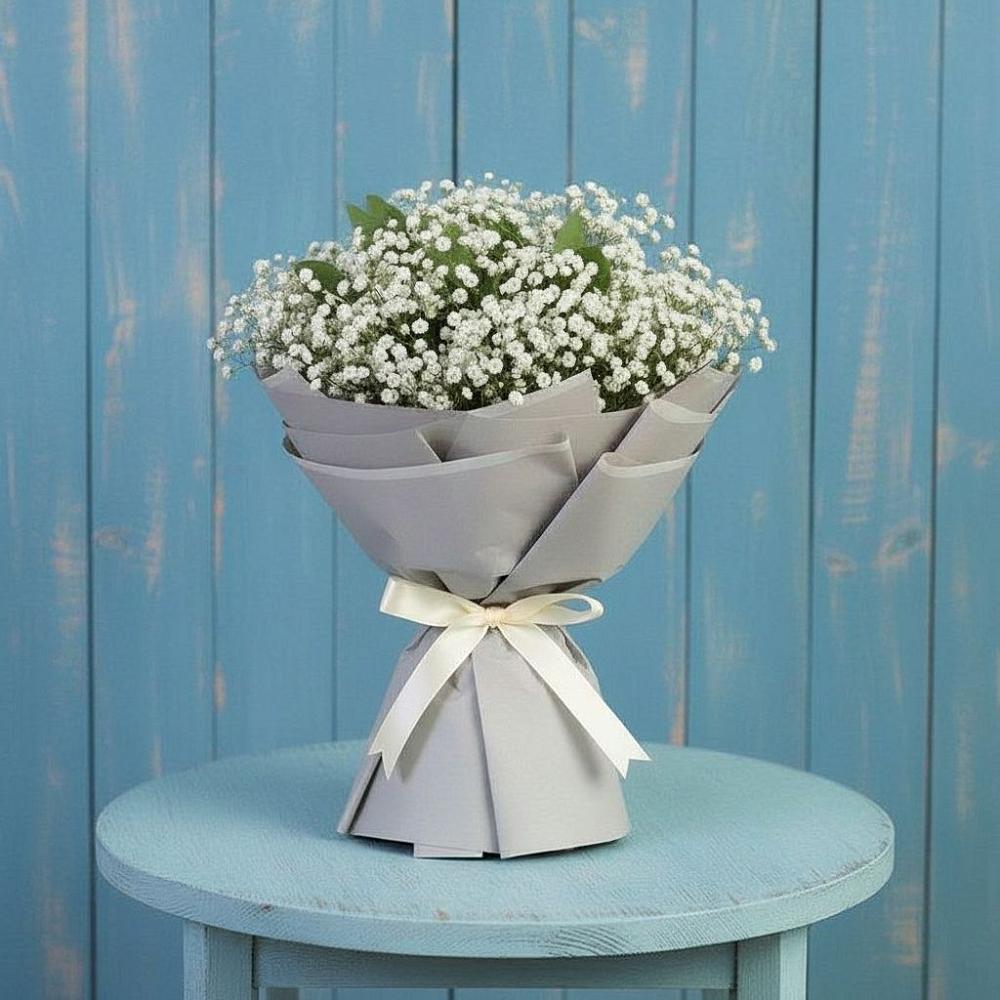 Букет цветов из: Гипсофила в Комсомольский Республики Дагестан