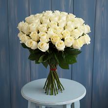 Букет 51 Белая роза Эдлесс Лав в Комсомольский Республики Дагестан