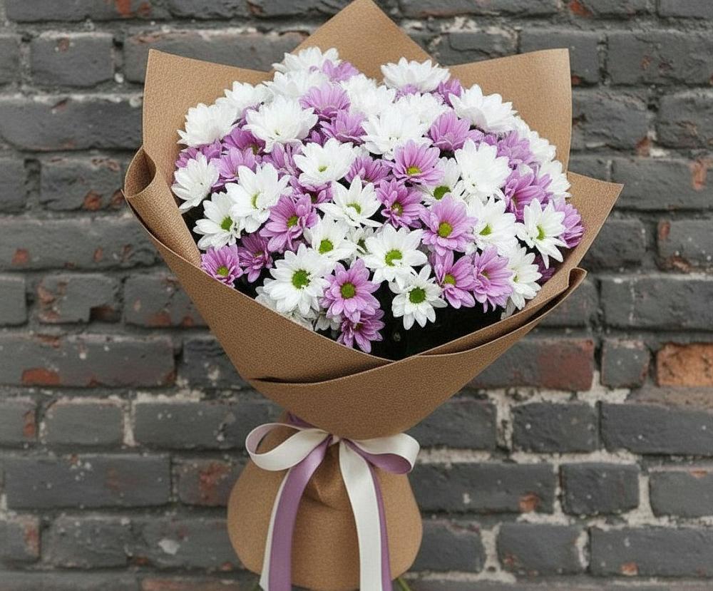 Букет цветов из: Хризантемы в Комсомольский Республики Дагестан