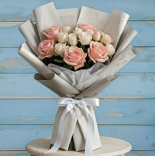 Букет цветов из:  Розы в Комсомольский Республики Дагестан
