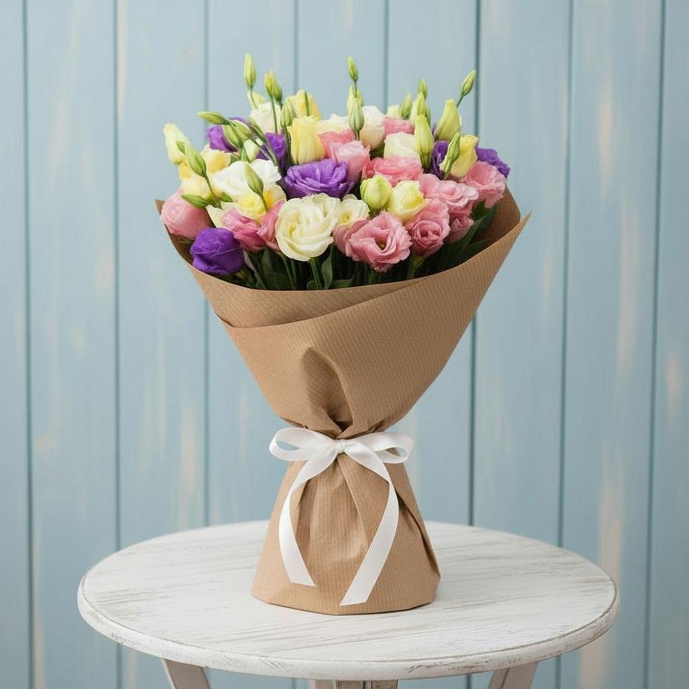 Букет цветов из: Лизиантусы в Комсомольский Республики Дагестан