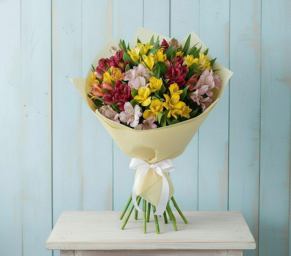 Букет цветов из: Альстромерии в Комсомольский Республики Дагестан