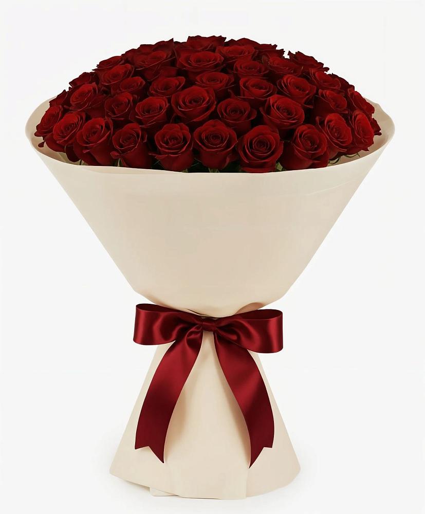 Букет 101 Бордовая роза Блэк Бакарра в Комсомольский Республики Дагестан