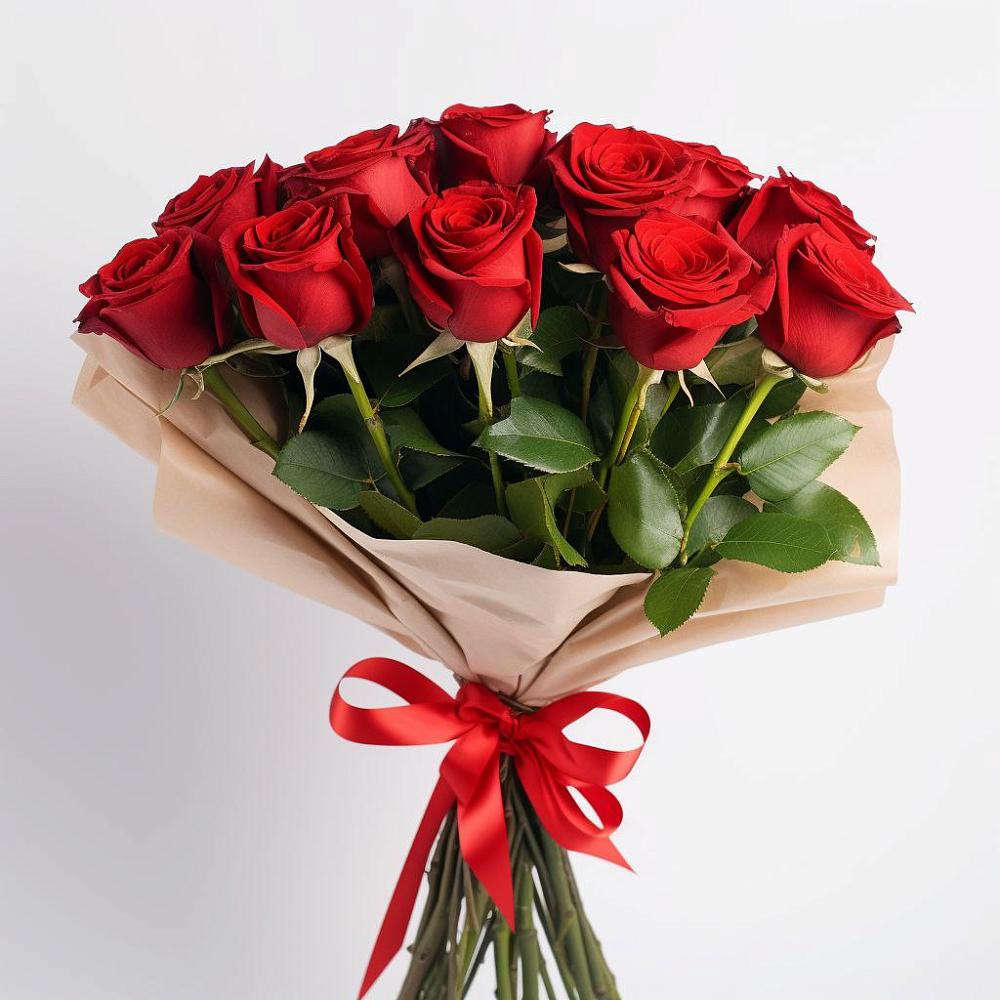 Букет 11 Красных роз Эдлесс Лав в Комсомольский Республики Дагестан