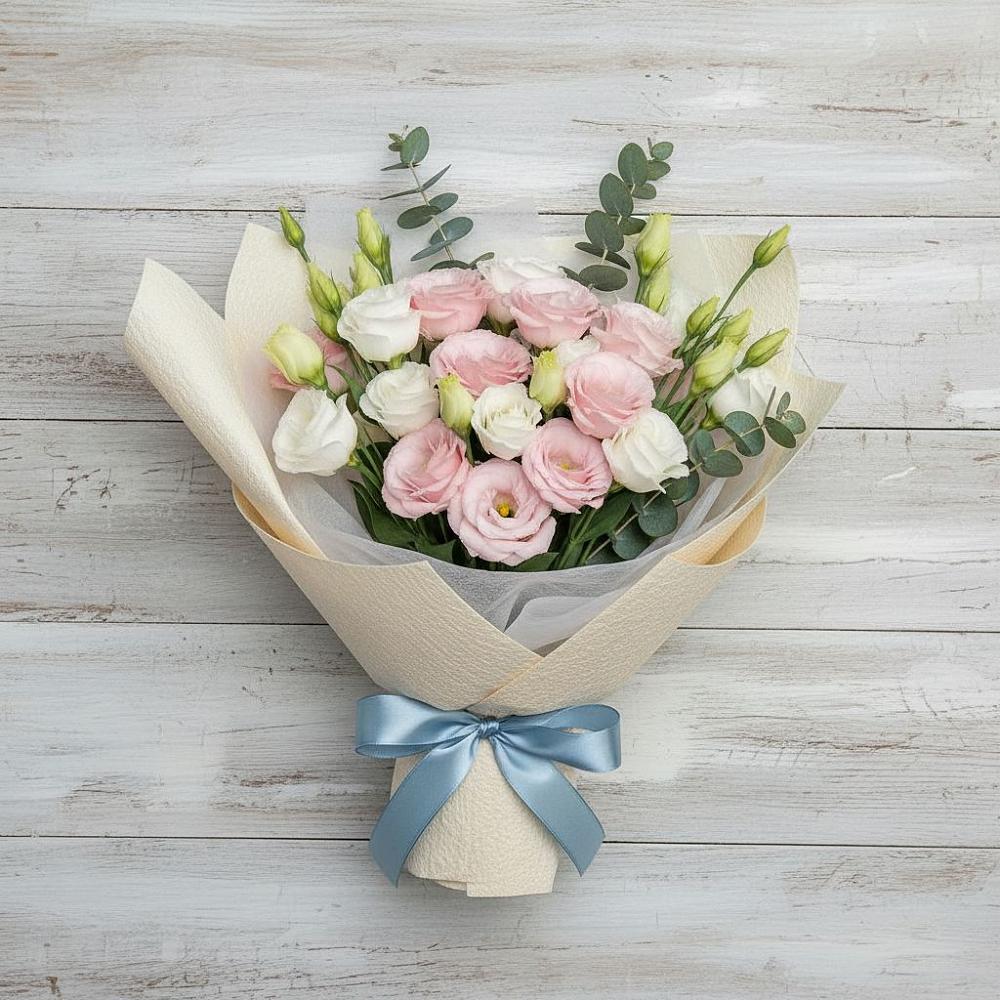 Букет цветов из: Лизиантусы в Комсомольский Республики Дагестан